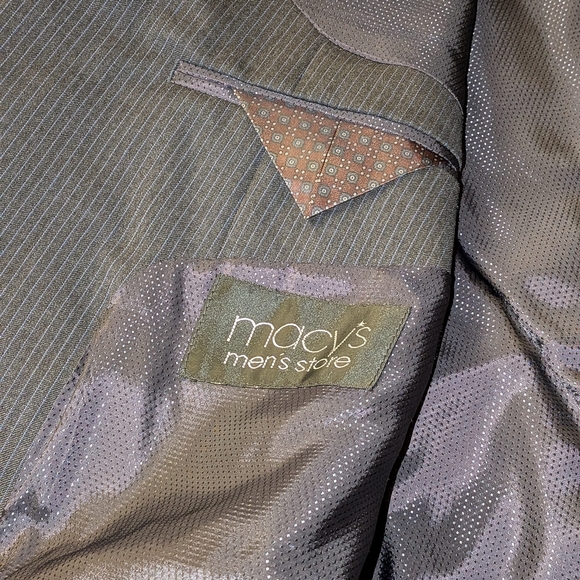 Michael Kors Charcoal Pinstripe Blazer - Picture 7 of 12